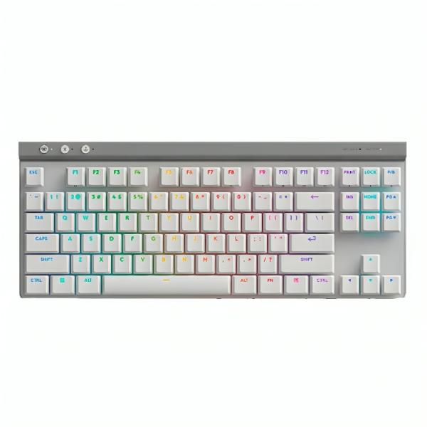TECLADO GAMING RGB LOGITECH G515 LIGHTSPEED TKL MECANICO BLUETOOTH ESPAÑOL 920-012535 BLANCO