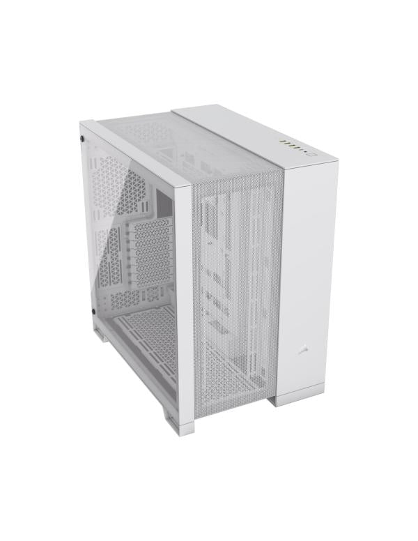 CASE GAMING CORSAIR AIRFLOW DOBLE CAMARA MEDIA TORRE 6500D VIDRIO TEMPLADO WHITE CC-9011260-WW