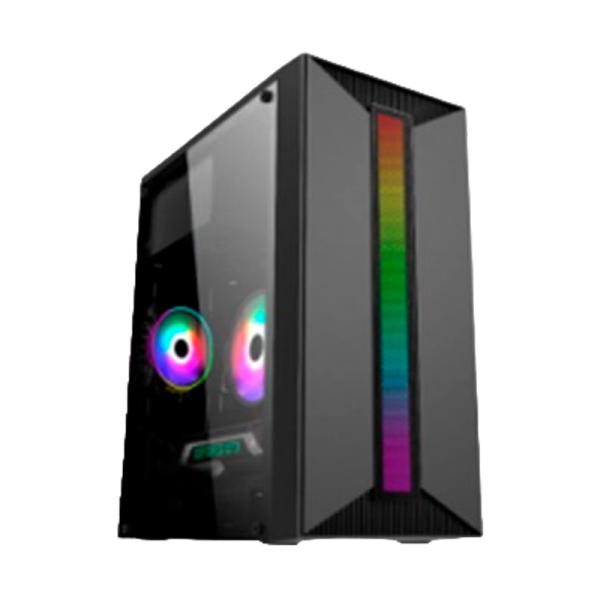 CASE GAMING EAGLE WARRIORS CM16KTRA001C MICRO ATX PANEL LATERAL ACRILICO USB 2+ AUDIO +U3 H350 RGB STRIP