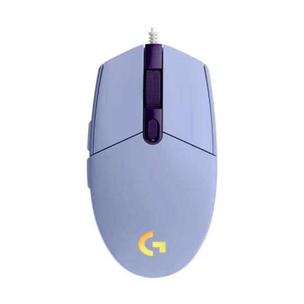 MOUSE GAMING RGB LOGITECH G203 LIGHTSYNC ALAMBRICO 910-005851 LILA