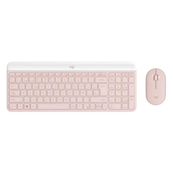 TECLADO Y MOUSE LOGITECH MK470 SLIM COMBO ROSE ESPAÑOL 920-011312