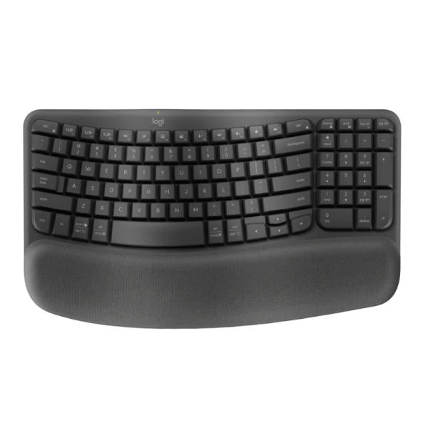 TECLADO LOGITECH ERGO WAVE KEYS MEMBRANA BLUETOOTH ESPAÑOL 920-012278 NEGRO