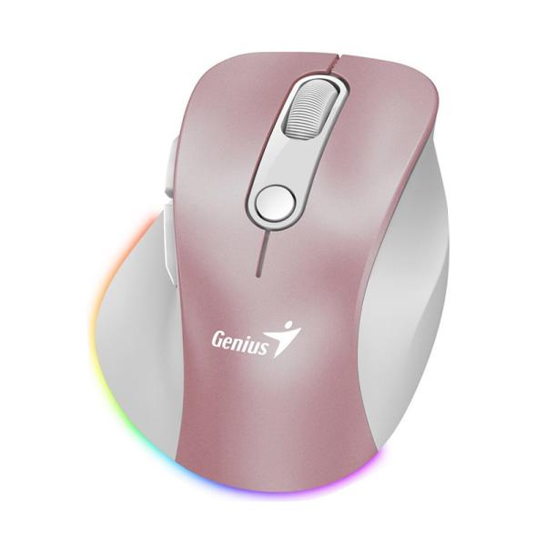 MOUSE GENIUS RS2 ERGO 9000S PRO INALAMBRICO CON RECEPTOR 31030039403 ROSADO