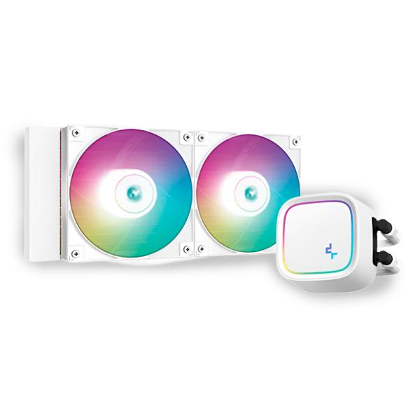 ENFRIAMIENTO LIQUIDO DEEPCOOL LE520 WH 240MM ARGB PARA CPU BLANCO R-LE520-WHAMMN-G1