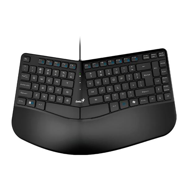 TECLADO GENIUS RS2 ERGO KB-700 MEMBRANA ALAMBRICO ESPAÑOL 31310053401 NEGRO