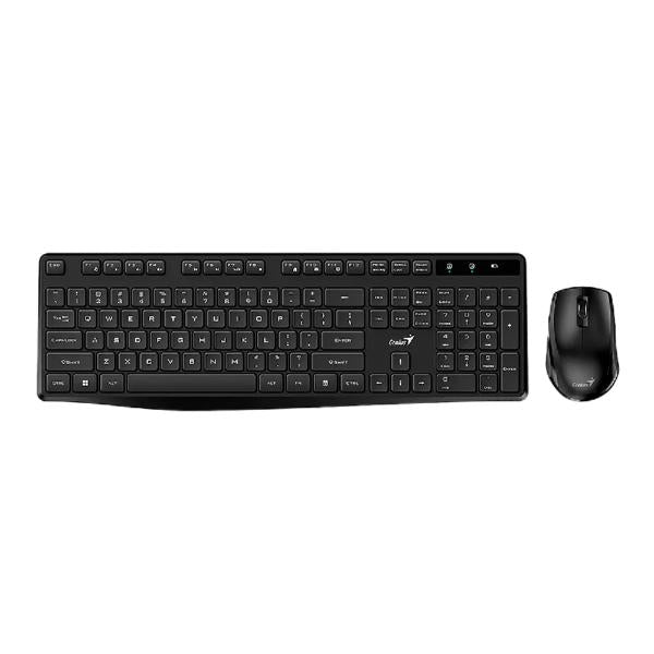 TECLADO Y MOUSE GENIUS RS2 KM-8206S INALAMBRICO CON RECEPTOR ESPAÑOL 31340017401 NEGRO