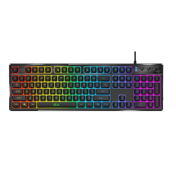 TECLADO GAMING RGB GENIUS RS2 SCORPIO K7 PLUS MEMBRANA ALAMBRICO ESPAÑOL 31310056401 NEGRO