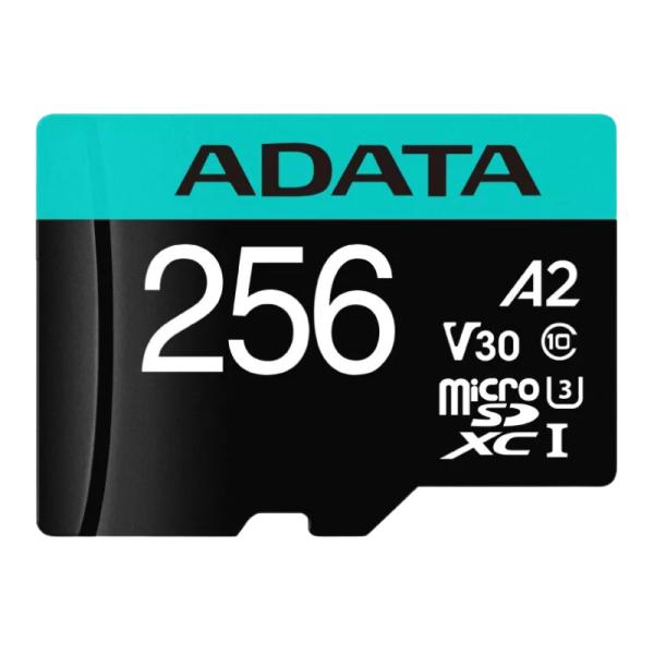 MEMORIA MICRO SDXC 256GB ADATA SPEED PLUS CON ADAPTADOR UD256GUI3V30A2SP-RA1 NEGRO