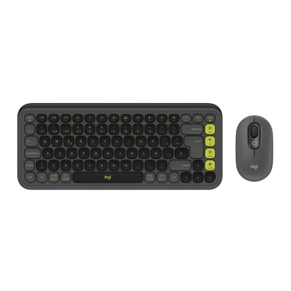 TECLADO Y MOUSE LOGITECH POP COMBO INALAMBRICO BLUETOOTH 920-013052 NEGRO