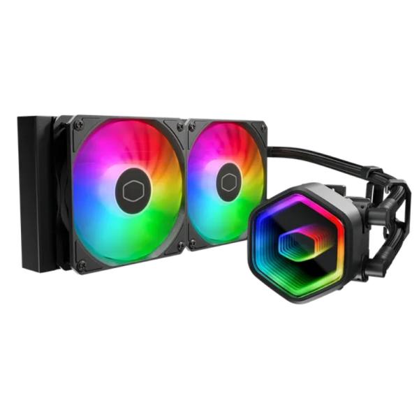 ENFRIAMIENTO LIQUIDO RGB COOLER MASTER MASTERLIQUID 240 CORE II 240MM AM4/AM5 Y LGA 1851 / 1700 EN ADELANTE MLW-D24M-A18PA-R1 NEGRO