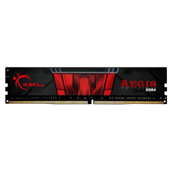 MEMORIA RAM PC 8GB G.SKILL AEGIS DDR4 3200MHZ CL16-18-18-38 F4-3200C16S-8GIS NEGRO/ROJO