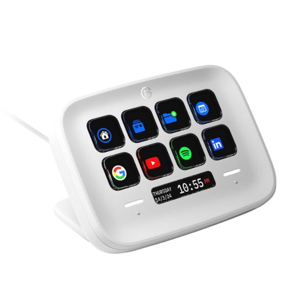 TECLADO STREAMING ELGATO STREAM DECK NEO 8 TECLAS LCD USB-C 2.0 CON 2 TOUCH POINTS 10GBJ9901 BLANCO