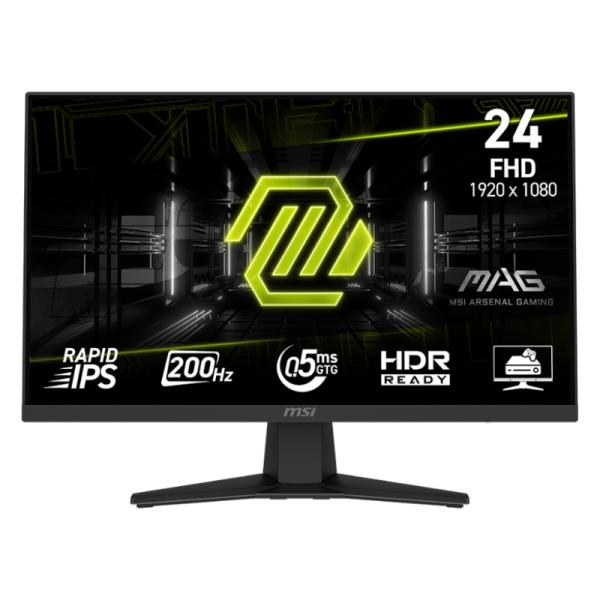 MONITOR GAMING MSI MAG 244F 23.8" PLANO 1920 X 1080 200 HZ ANTI-GLARE