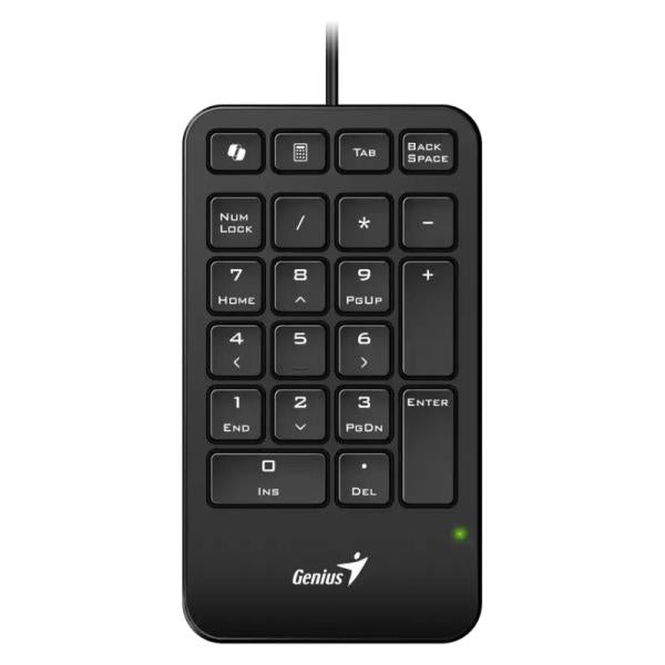 TECLADO GENIUS NUMPAD 125 MEMBRANA ALAMBRICO USB-A 31300019400 NEGRO