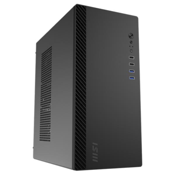 CASE MSI PRO SHIELD M100P MID TOWER VENTILADOR 1 DE 80MM CON REJILLA FRONTAL 306-7G31M21-HH9 NEGRO