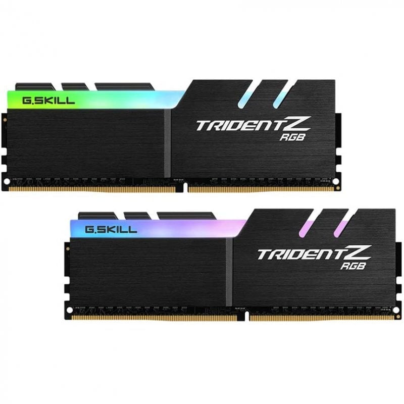 MEMORIA RAM PC 16GB (2 X 8GB) G.SKILL TRIDENT Z RGB DDR4 3600MHZ CL16-19-19-39 F4-3600C16D-16GTZRC NEGRO