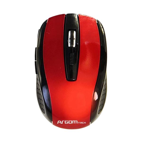 MOUSE ARGOM INALAMBRICO CON RECEPTOR ARG-MS-0032R Rojo