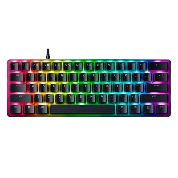 TECLADO GAMING RGB RAZER HUNTSMAN MINI MECANICO 60% ALAMBRICO INGLES RZ03-03390500-R3U1 NEGRO