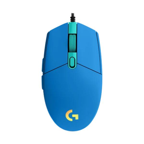 MOUSE GAMING RGB LOGITECH G203 LIGHTSYNC ALAMBRICO 910-005792 AZUL