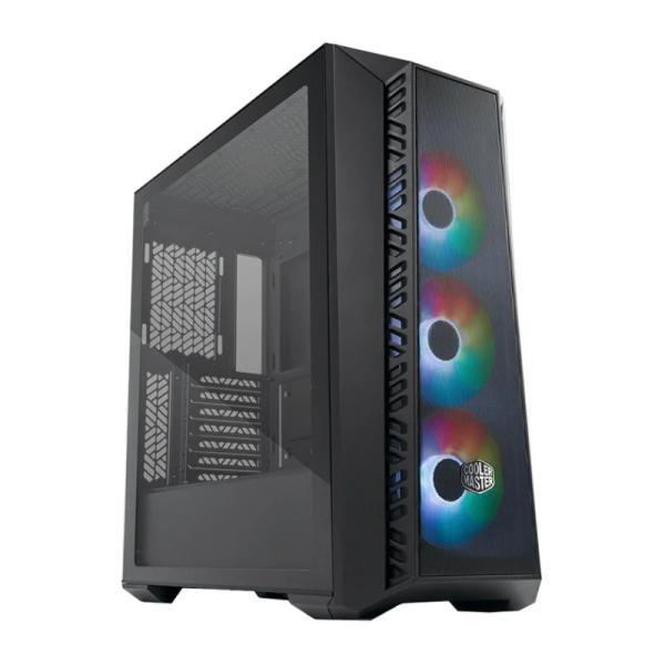 CASE COOLER MASTER MEDIA TORRE MB520MESH LATERAL DE VIDRIO TEMPLADO 3 VENTILADORES ARGB NEGRO MB520-KGNN-S00