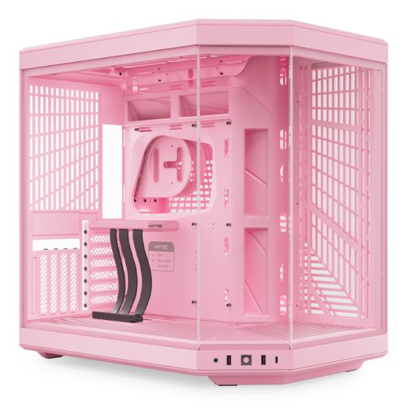 CASE HYTE Y70 TORRE MEDIA VIDRIO TEMPLADO CS-HYTE-Y70-SM ROSADO