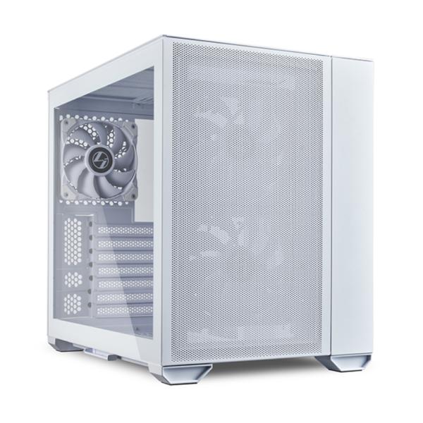CASE GAMING LIAN LI O11 AIR MINI VIDRIO TEMPLADO 2 VENTILADORES FRONTALES Y 1 TRASERO G99.O11AMW.00 BLANCO