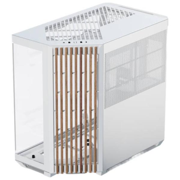 CASE APNX V1-W-WT-V1 TORRE MEDIA PANEL LATERAL DE MADERA 2 PUERTOS USB 3.0 Y 1 PUERTO USB-C APCM-VI01103.21 BLANCO