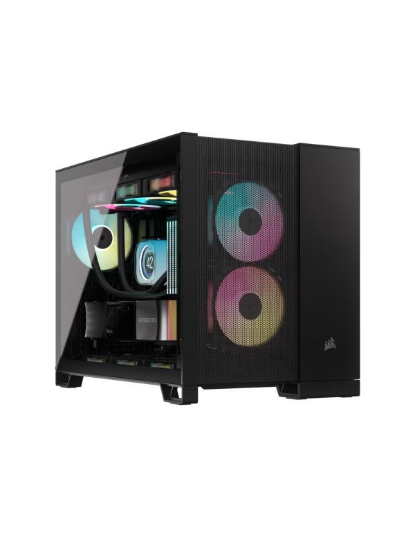 CASE GAMING CORSAIR AIRFLOW DOBLE CAMARA MEDIA TORRE 2500D VIDRIO TEMPLADO BLACK CC-9011263-WW CORSAIR