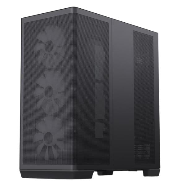CASE RGB APNX C1-R-BK-V1 MID TOWER VENTILADORES 3 DE 140MM Y 1 DE 120MM CON MALLA FRONTAL Y LATERAL APCM-CR01243.11 NEGRO