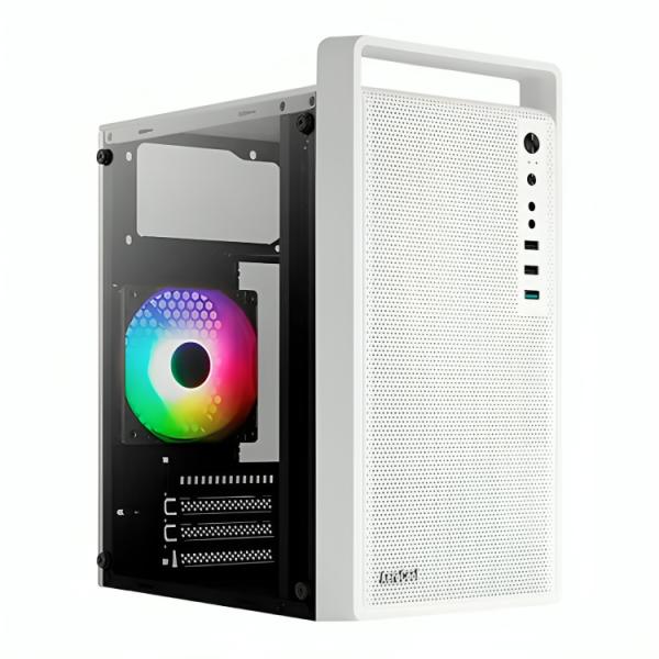CASE GAMING AEROCOOL CS-109-G-WT-V1 WHITE M-ATX + 1X VIDRIO TEMPLADO LATERAL+ 1X ABANICO FRGB 120MM+ 1X USB 3.0, 2X USB 2.0 ACCS-PC17013.21