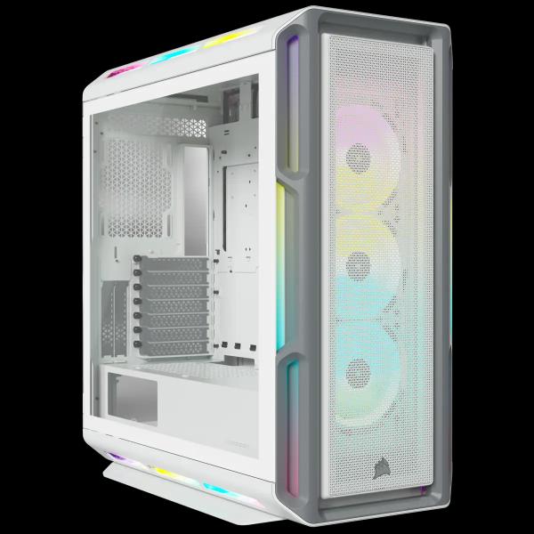 CASE GAMING CORSAIR iCUE 5000T ATX RGB TEMPERED GLASS MID TOWER SMART WHITE CC-9011231-WW