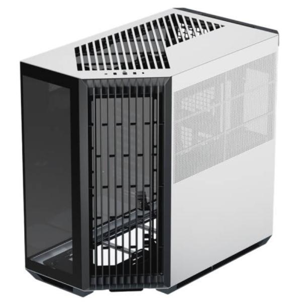 CASE APNX V1-BW-V1 TORRE MEDIA PANEL LATERAL VIDRIO 2 PUERTOS USB 3.0 Y 1 PUERTO USB-C APCM-VI01003.M1 NEGRO/BLANCO