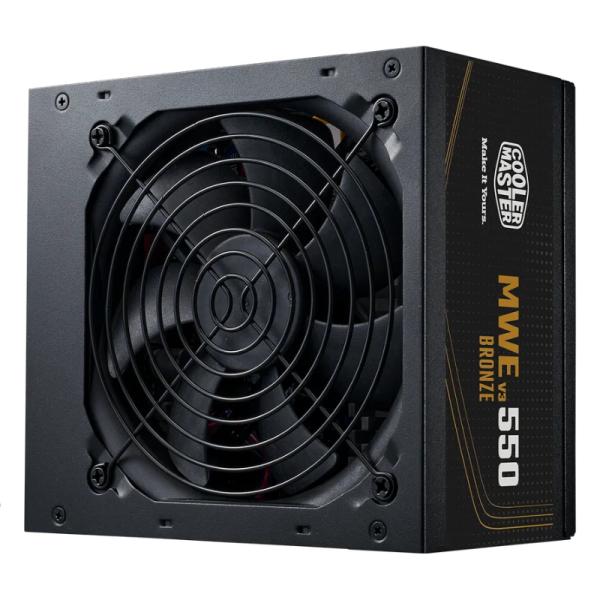 FUENTE DE PODER COOLER MASTER MWE BRONZE 550 V3 550W 80+ BRONZE NO MODULAR ATX MPE-5501-ACAAW-3BUS