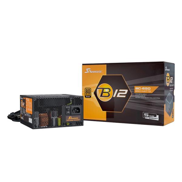 FUENTE DE PODER SEASONIC 650W 80+BRONZE B12BC-650 A651BCAFH SEASONIC