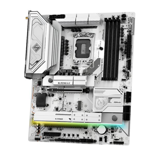 TARJETA MADRE ASROCK Z890 STEEL LEGEND WIFI LGA 1851 ATX DDR5 BLANCO/PLATA