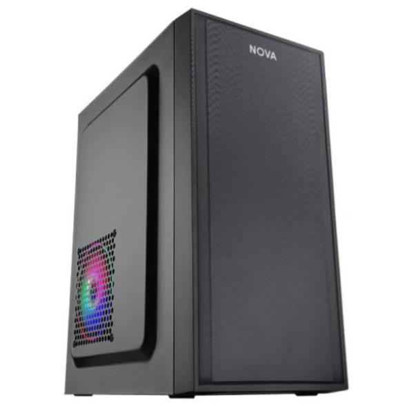 CASE NOVA CM03Q1RA003C MICRO ATX U1*2+AUDIO CON FUENTE DE PODER 600W PE600RNF013C NEGRO